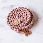 Load image into Gallery viewer, Blush Pink Macrame Dog Lead
