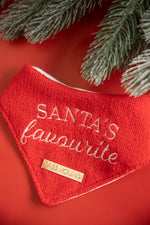 Load image into Gallery viewer, Santa's Favourite Dog Bandana
