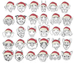 Load image into Gallery viewer, Personalized Breed Christmas Dog Bandana
