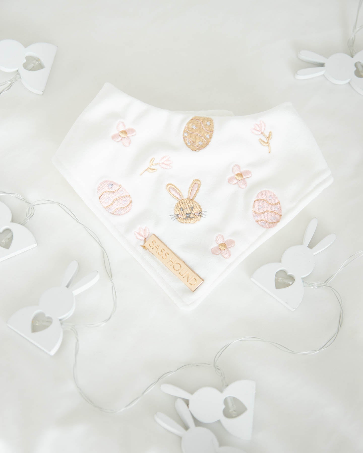 Pink Spring Bunny Dog Bandana