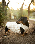 Load image into Gallery viewer, Cream Puffer Dog Jacket
