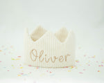Load image into Gallery viewer, Corduroy Baby Birthday Crown
