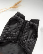 Load image into Gallery viewer, Black Water Resistant Dog Puffer Jacket Vest
