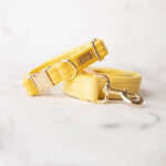 Load image into Gallery viewer, Lemon Velvet Dog Collar

