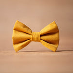 Load image into Gallery viewer, Turmeric Dog bow tie luxury dog apparel
