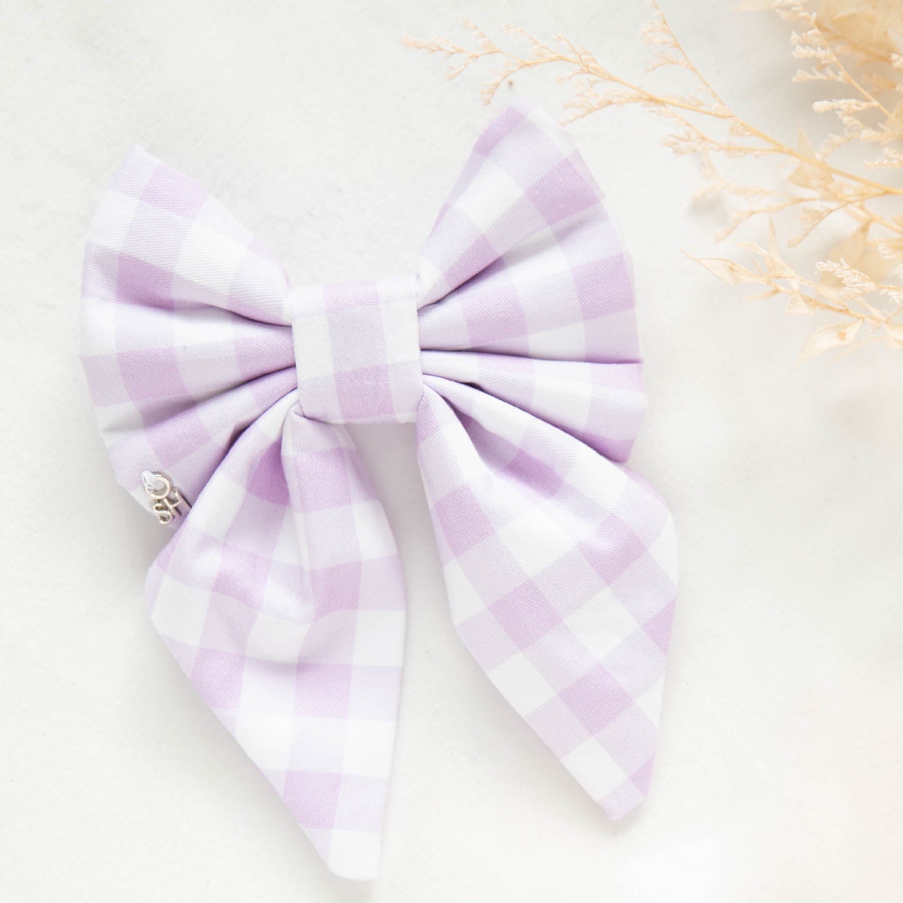 Lavender Dog Bow Tie