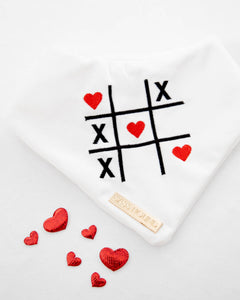 TicTacToe White Dog Bandana