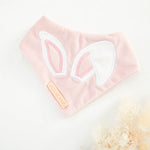 Load image into Gallery viewer, Pink Velvet Bunny Ears Dog Bandana
