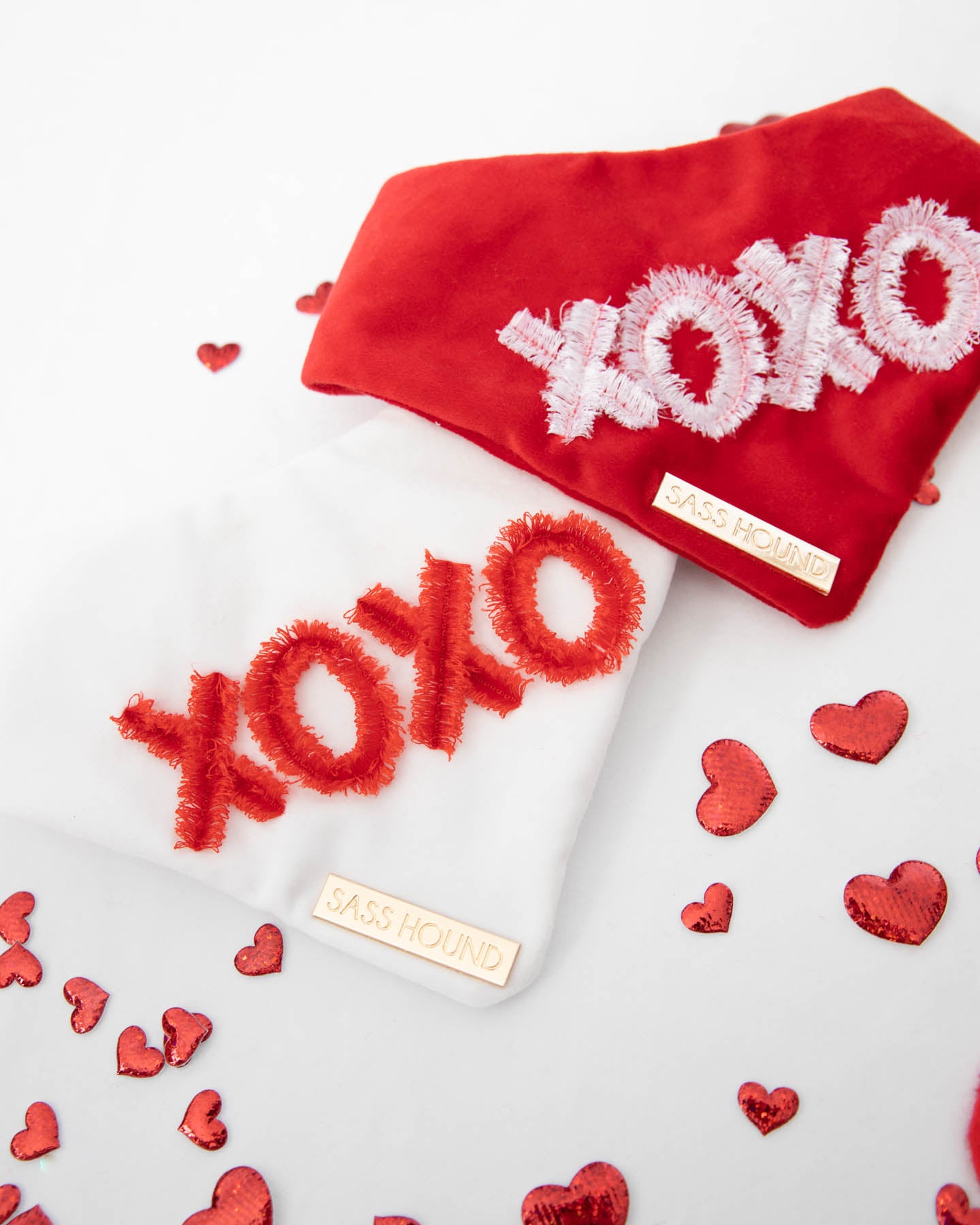 XOXO White Dog Bandana