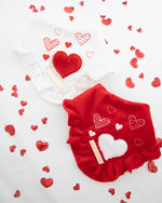 Load image into Gallery viewer, Love is in the Air Red Dog Bandana
