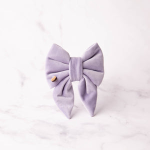 Lilac Sailor Dog Bow Tie